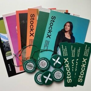 3 Sets Authentic UNCUT StockX Tags Stickers Cards